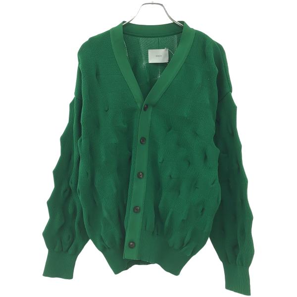 stein シュタイン 23AW BUMPY PATTERNED KNIT CARDIGAN バンピ...