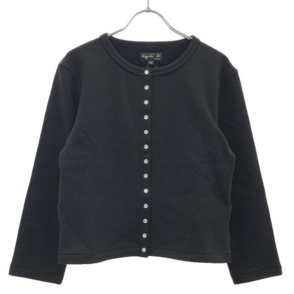 agnes b. アニエスベー 19SS カーディガンプレッション ED17M001 ブラック 3 ...