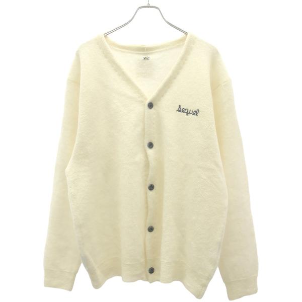 SEQUEL シークエル MOHAIR KNIT CARDIGAN モヘヤニットカーディガン  ホワ...