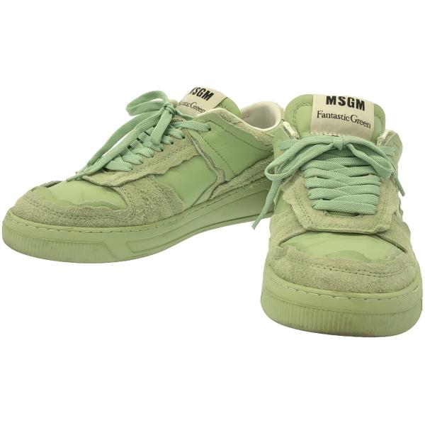 MSGM エムエスジーエム 23SS Fantastic Green レザースニーカー  グリーン ...