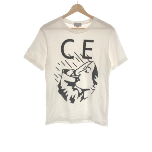 C.E シーイー プリントTシャツ ホワイト S IT7QRXUUP38I