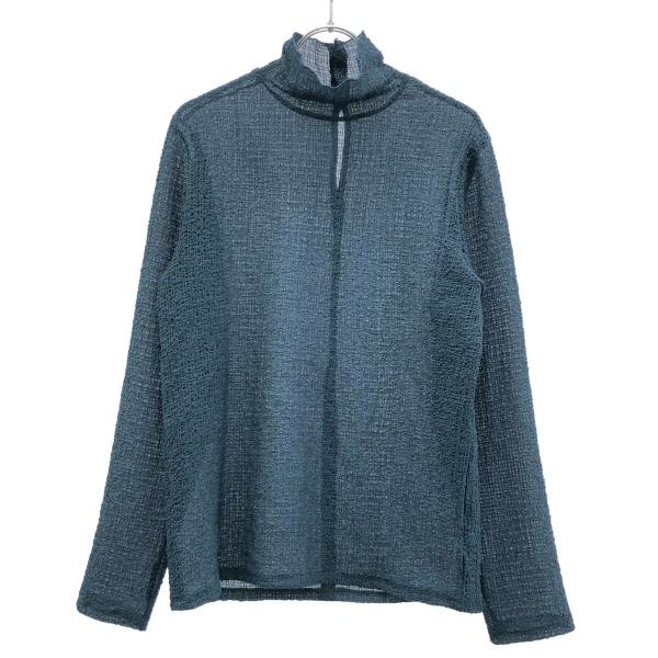 RIM.ARK リムアーク 24SS Stretch seersucker tops モックネックカ...