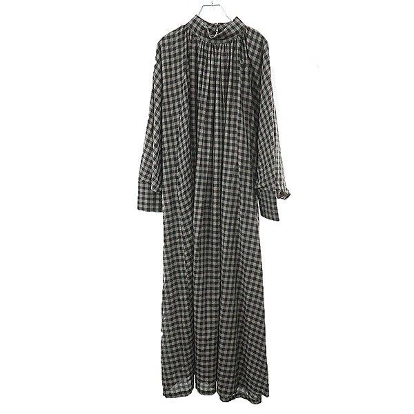 toogood トゥーグッド The Falconer Wool-Cotton Dress チェック...