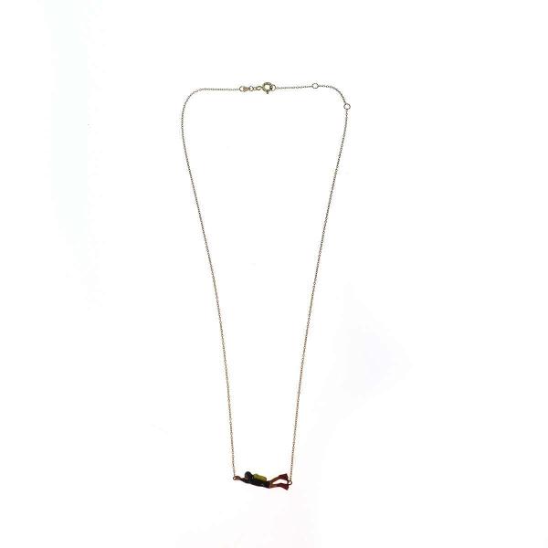 ALIITA アリータ 9K イエローゴールド ダイバーデザインネックレス  ゴールド  IT8BQ...