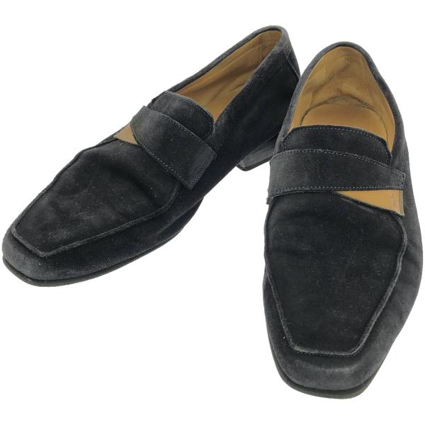 Corthay コルテ スエードローファー  ネイビー 7 IT8BSPUF3I7J