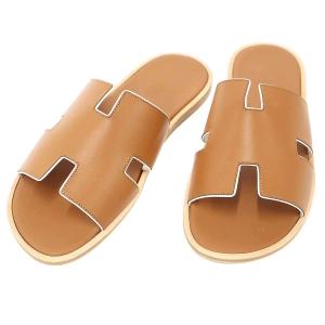 HERMES エルメス Izmir Sandals イズミール サンダル AF222844 ブラウン 39 IT8EK8RA4CJK