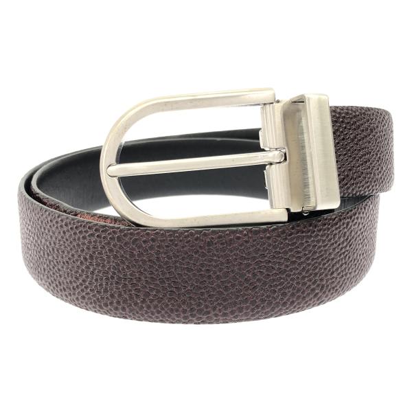 GIORGIO ARMANI ジョルジオアルマーニ レザーベルト  バーガンディ 表記なし IT8F...