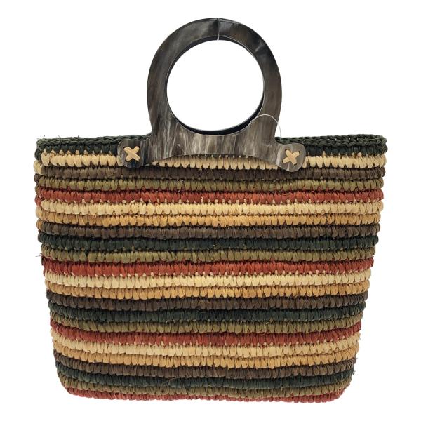 JAMIN PUECH ジャマン ピュエッシュ ラフィア ハンドバッグ  ミックス  IT8MNC5...