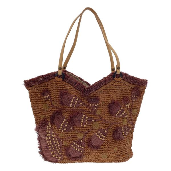 JAMIN PUECH ジャマン ピュエッシュ トートバッグ  ブラウン  IT8UQNS3Z9W2