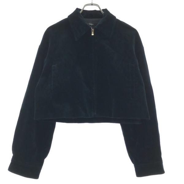 theory セオリー ALINE ZIP JKT STRETCH VELVET 3 ベルベットジャ...