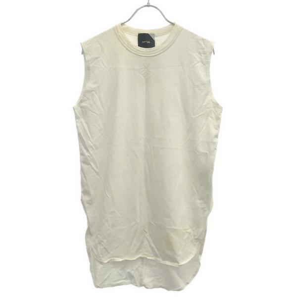 ATON エイトン ラウンドヘムノースリーブTシャツ 6953058 ホワイト 01 IT99EYO...