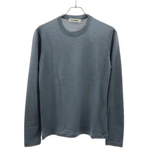 JIL SANDER ジルサンダー 18AW ウールハイゲージニットセーター JSUN751010 ブルー 44 IT99P8XHN61F｜modescape