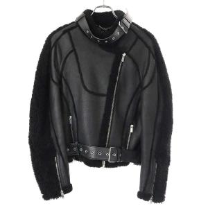 PETER DO ピーター ドゥー 20SS Black Car Seat Shearling Jacket ムートンレザーライダースジャケット PD-SS20-506A ブラック 38 IT9CD5BXVSIS
