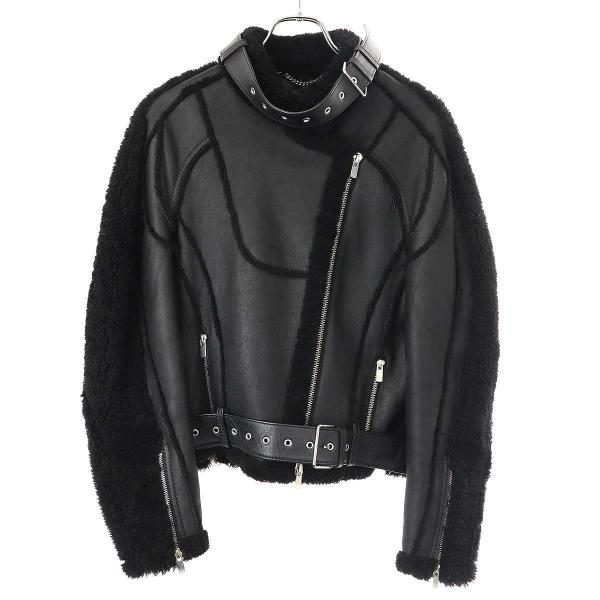 PETER DO ピーター ドゥー 20SS Black Car Seat Shearling Ja...