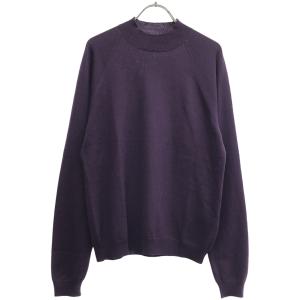 PRADA プラダ モックネックウールハイゲージニットセーター UMR493 J2N パープル 46 IT9K5MT61C04｜modescape