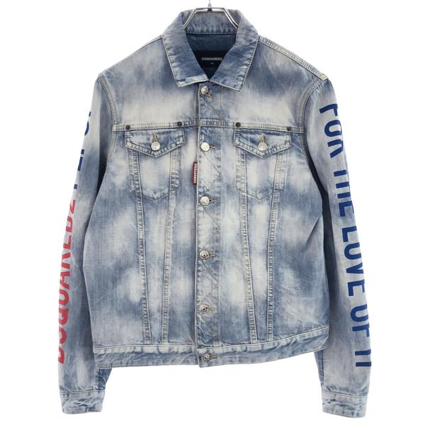 DSQUARED2 ディースクエアード 20SS PEPSI DENIM JACKET プリントウォ...