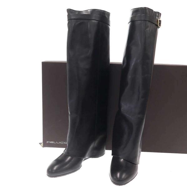 PELLICO ペリーコ ELBA 80 TBZ 9580 レザーロングカバーブーツ  ブラック 3...