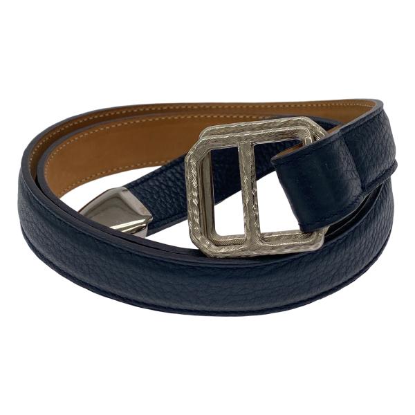 Dino Mattia ディノマッティア ダブルリングベルト  ネイビー 85 ITACK6LEFP...