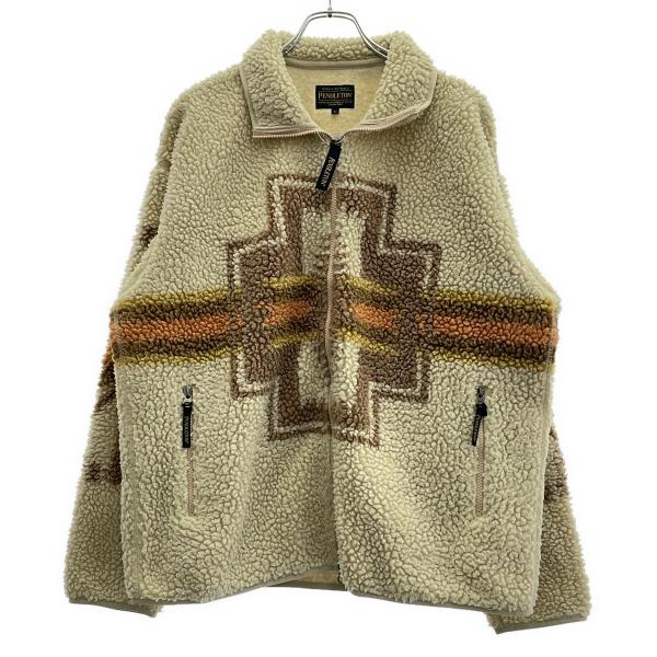 PENDLETON ペンドルトン ボアフリースジャケット  アイボリー L ITAH6272GNK0