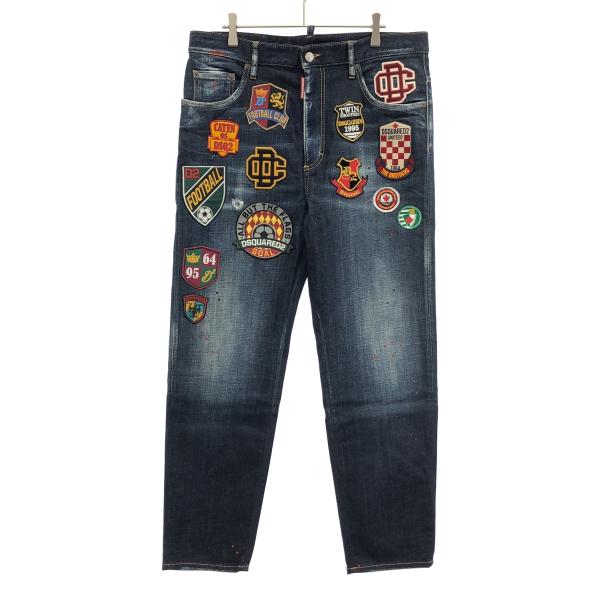 DSQUARED2 ディースクエアード 22AW BRED JEAN マルチワッペンデニムパンツ S...