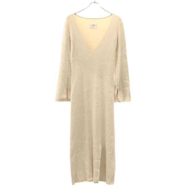 Ameri アメリ 22AW AMERICAN SLEEVE LAYERED KNIT DRESS ...