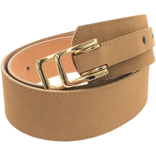 AMBOISE アンボワーズ ワイドレザーベルト  ベージュ 34/85 ITASEBKMKH6O