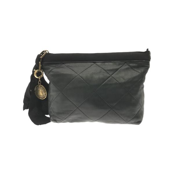 LANVIN ランバン キルティングレザーポーチ ブラック   ITATM8QW4HR8