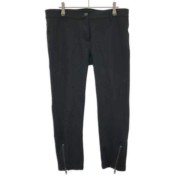 ANN DEMEULEMEESTER アンドゥムルメステール ウールストレッチジップパンツ 21-3...