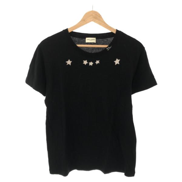 SAINT LAURENT PARIS サンローラン パリ 16SS SLスタープリントTシャツ ブ...