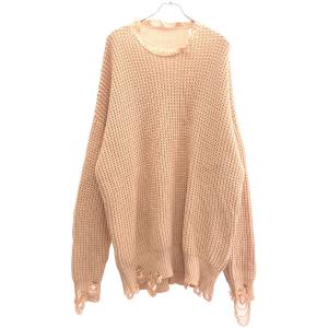 CVTVLIST カタリスト CRASH KNIT クラッシュ加工プルオーバーニットセーター 220109RF01 ピンク F ITBH5WID1CAE｜modescape