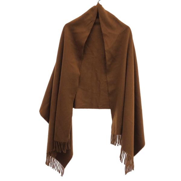Joshua Ellis ジョシュア エリス カシミヤフリンジ大判ストール  ブラウン - ITBW...
