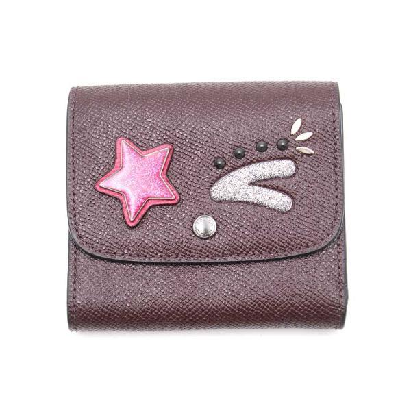 COACH コーチ COH BEAR 二つ折り財布 バーガンディ  レディース ITC1IMLAHK...
