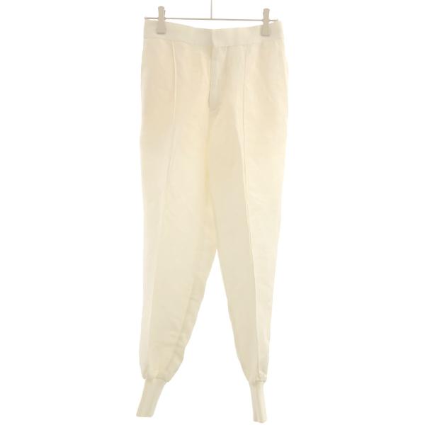 BLAMINK ブラミンク RIB HEM パンツ 7914-299-0283 ホワイト 34 IT...