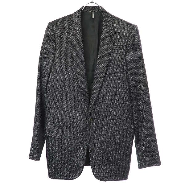Dior HOMME ディオールオム 2003AW Luster ウールラメ テーラードジャケット ...