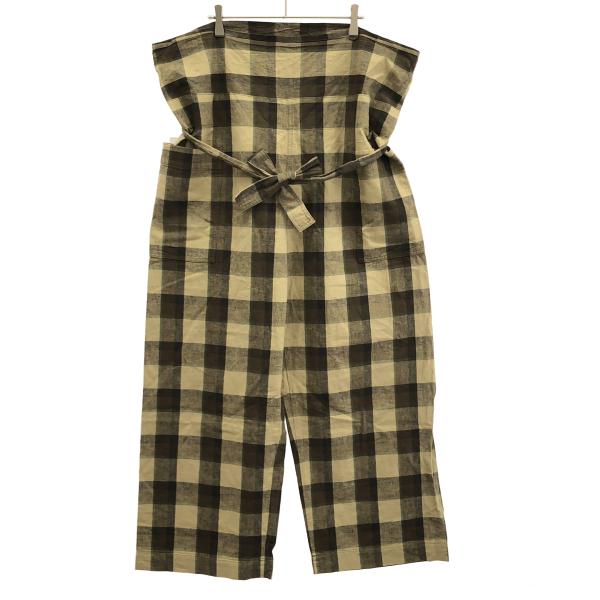 ts(s) ティーエスエス 24SS Irregular Block Plaid Linen Cot...