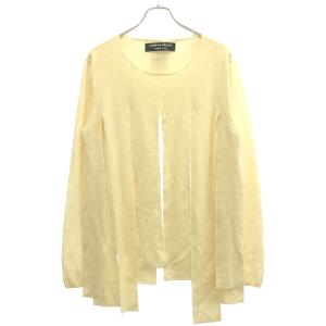 COMME des GARCONS HOMME PLUS コム デギャルソンオムプリュス 短冊 プルオーバーニットセーター  アイボリー ITCJZQS16DUQ｜modescape