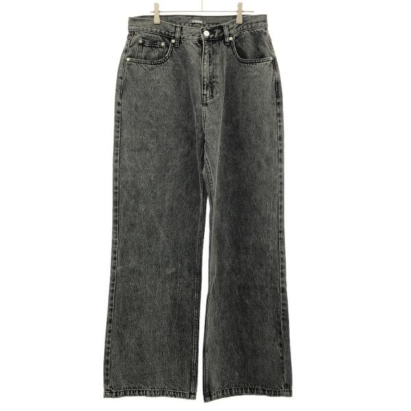コーダ ACID WASHED DISTRESSED EXTENDED CUT FLARED JEA...