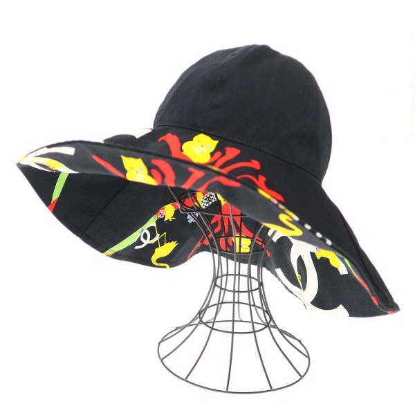 CHANEL シャネル ココマーク アニマルハット  ブラック 57 ITCWOTBFQQ80