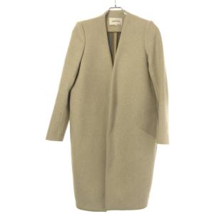 ENFOLD（エンフォルド） ウールリバーノーカラーコート アイボリー 38