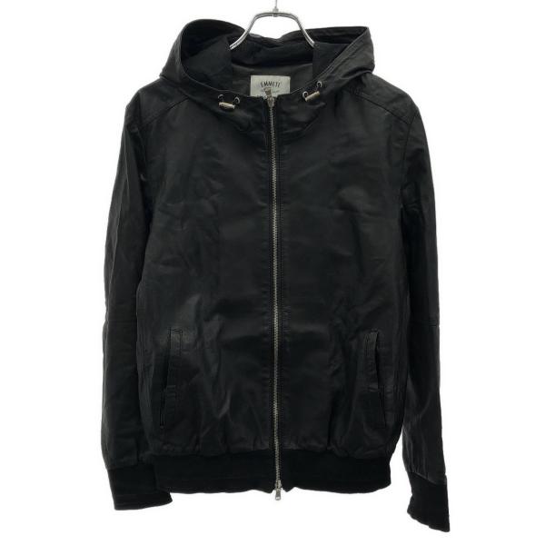 EMMETI エンメティ DESIGNWORKS別注 レザーパーカー  ブラック 46 ITCYX0...