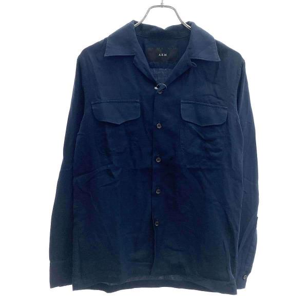 AKM エイケイエム 18SS L-S 50S ダブルガーゼ オープンカラーシャツ S081 CTN...