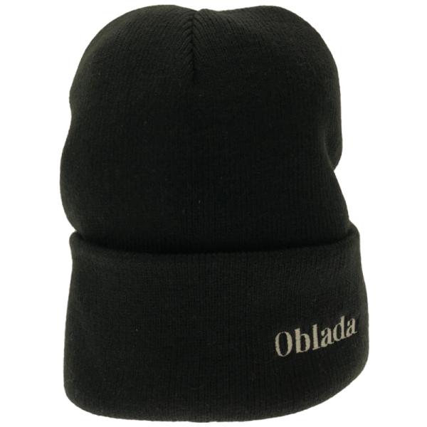 Oblada オブラダ 23AW KNIT CAP ロゴ刺繍ニットキャップ  ブラック F F231...