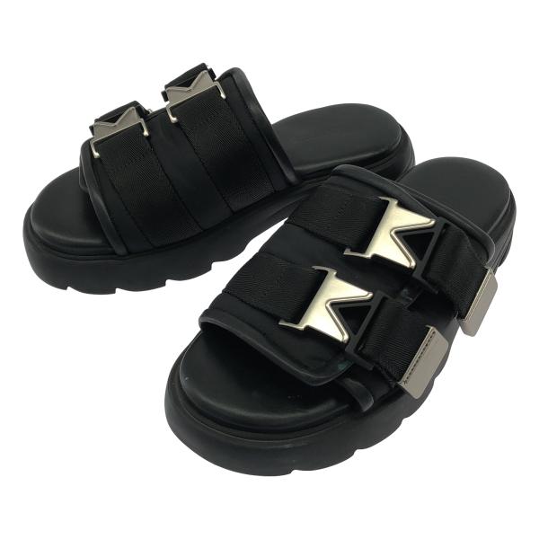 BOTTEGA VENETA ボッテガヴェネタ FLASH ベルクロストラップサンダル  ブラック ...