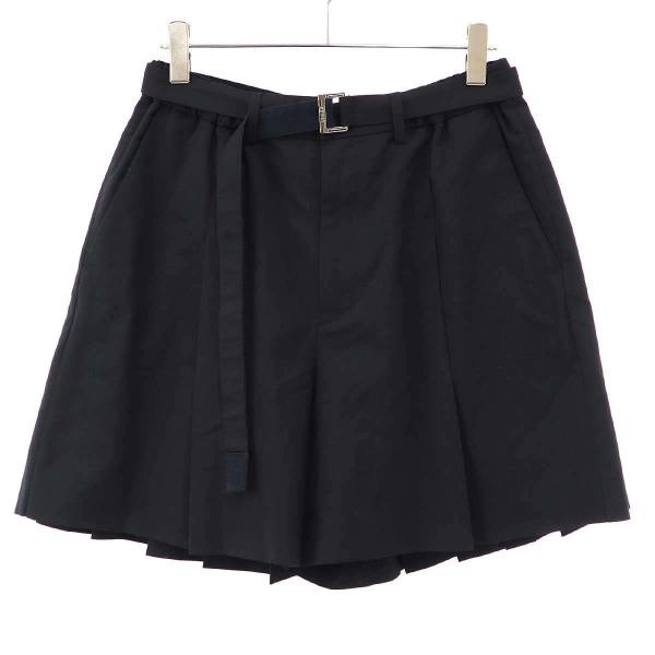 sacai サカイ 24SS Suiting Shorts ベルテッドワイドショートパンツ 24-0...