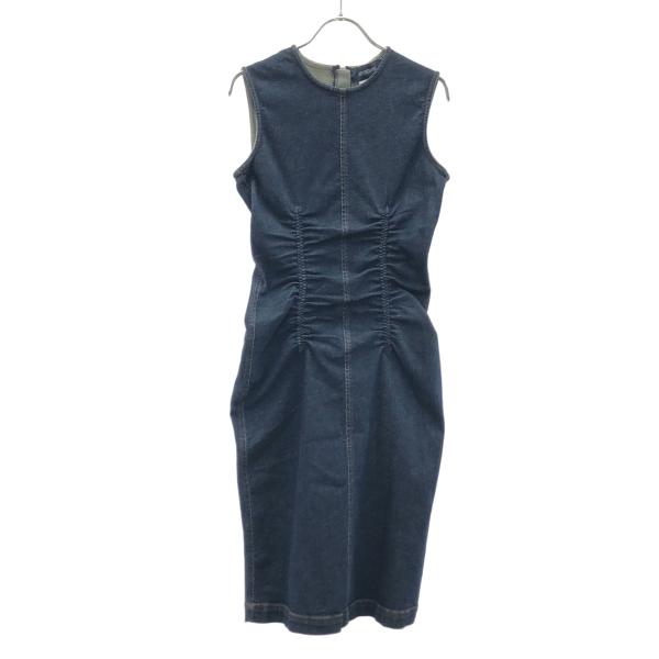 SPORTMAX スポーツマックス ノースリーブギャザーデニムワンピース 24122210156 イ...