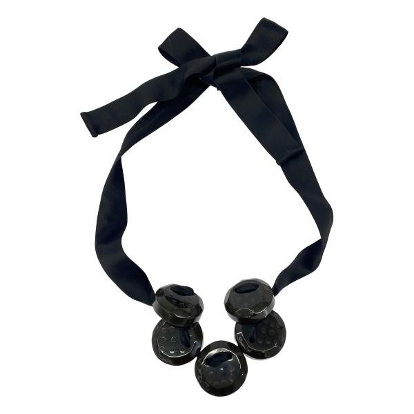 MARNI マルニ ブロックリボンネックレス  ブラック×カーキ  ITEVI4B3U700