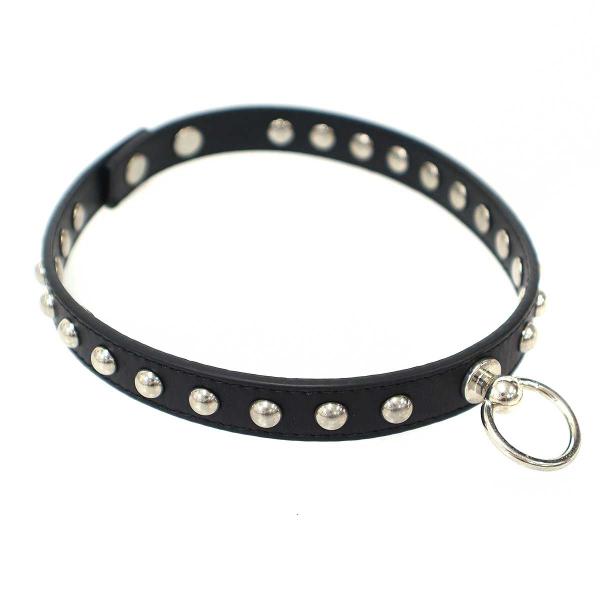 CELINE セリーヌ 22SS スタッズ チョーカーレザーネックレス S9P0262 ブラック  ...