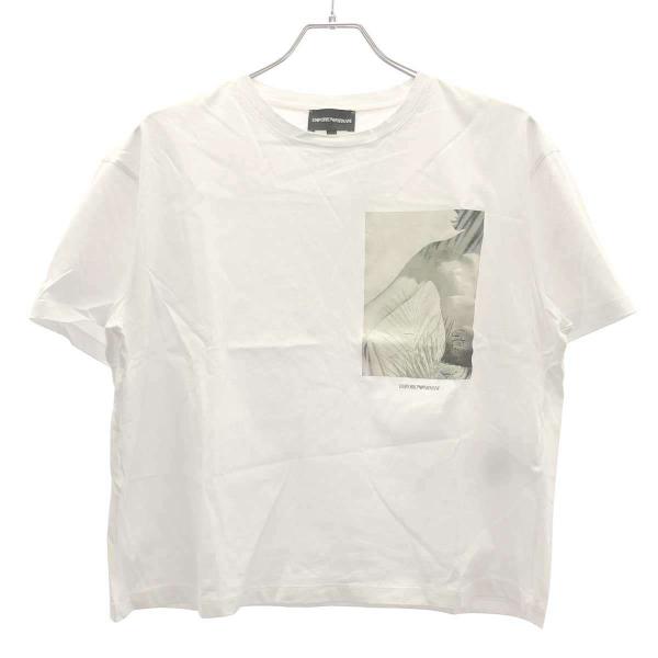 EMPORIO ARMANI エンポリオアルマーニ プリントTシャツ 3K2T7V 2J95Z ホワ...