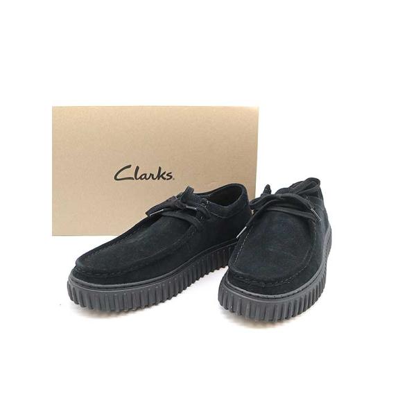 Clarks TORHILL LO スウェードワラビーシューズ ブラック 42 ITF7CAGP2O...