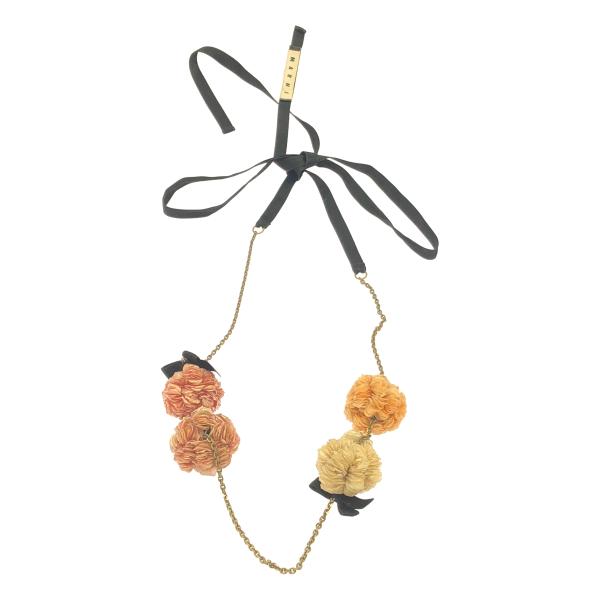 MARNI マルニ フラワーデザインリボンネックレス    ITFK67I1MEWW